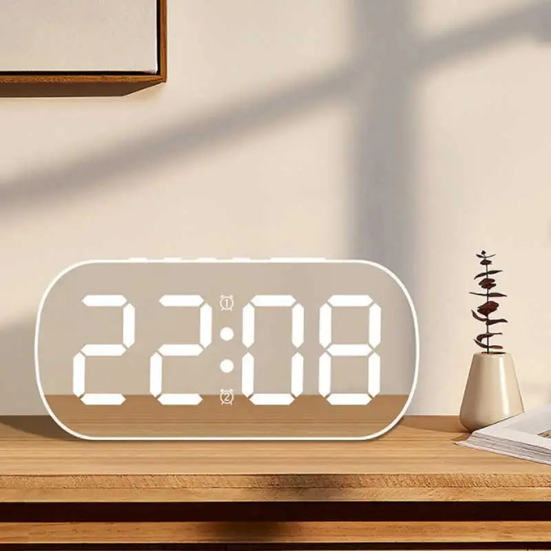 Digital LED Desk Clock with Alarm