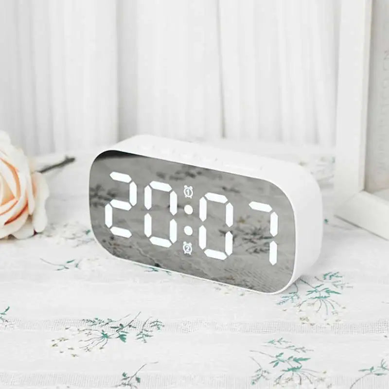Digital LED Desk Clock with Alarm